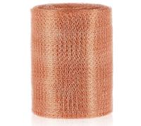 Gisafai 12'' x 33 ft Copper Mesh Rodent Control Copper Wool for Slugs Rustproof DIY Hole Filler Pure Wire Mesh for Bat Snail Bird Pest Rodent Control Gap Blocker Fill Fabric Hole Blocking Gardening