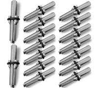 Gisafai 16 Pcs Rock Splitting Wedges, 5/8'' Wedge and Feather Shims, Heavy Duty Chisel and Feather Stone Splitting Tools Rock Hounding Equipment for Marble Rocks Concrete Granite