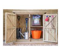 Gisburn Garden Store Medium - Timber - L96 x W160.6 x H123 cm Buttercup Farm Brown One Size