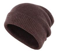 Gisdanchz Fisherman Beanie Thermal Hats for Women Thermal Winter Hat Woolly Hats for Men Woollie Black Beanie Cap Slouch Oversized Large Rib-Knit Warm Woollen Hat Woollen Thermal Winter Coffee