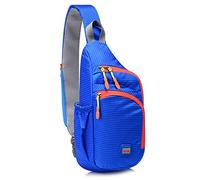 Gisdanchz Small Rucksack for Men, Backpack Daypack Lightweight Waterproof Man Bag Cross Body Personal Pocket Sling Bag Shoulder Crossbody Bag Water-proof Gym Sport Bags Women for Hiking Travel, Blue