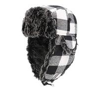 Gisdanchz Trapper Hat for Men Women Mens Scarf and Hat Set Russian Ushanka Hat Winter Hats with Ear Flaps Aviator Trooper Hats Snow Hats Ski Hat Warm Russian Hunting Hat for Skiing Gray
