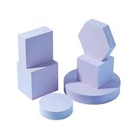 Gisela Creative Amazing Flat Lay Photography Props-Foam Photo Backdrop Accessories 6in1 Set for Jewellery,Cosmetics,Perfumein and Trinkets (Purple)