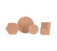 GISELA D Product photography props Foam Cube for Jewellery,Cosmetics, Makeup Tools Shooting Photo Background Prop Set,Beige (Set6)