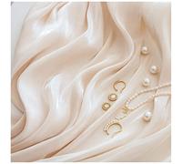 GISELA D Yarn Cloth Cream-Colored Photo Backdrop for Photography, Cosmetics or Jewelry Shooting, Video Recording, Party Decor or Wedding Background (55"×78")