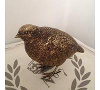 Gisela Graham 14cm Resin Gold Partridge (Choice of 2)
