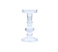 Gisela Graham 15cm Clear Glass Candle Holder | Home Dcor Gift