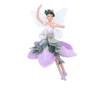Gisela Graham 15cm Single Fairy Christmas Hanging Decoration | Lilac