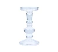 Gisela Graham 18cm Clear Glass Candle Holder | Home Dcor Item