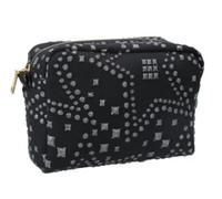 Gisela Graham 3 x Silver Star Stud Jacquard Cosmetic Pouch