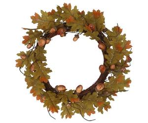 Gisela Graham Acorn and Oak Leaf Autumnal Wreath