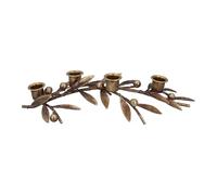 Gisela Graham Antique Gold Sprig & Berries 33 Centimetre Candlelabra