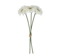 Gisela Graham Artificial Gerbera Stem, White, Bunch of 3, 26cm