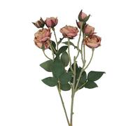 Gisela Graham Artificial Rosebud Stem, Antique Pink, 54cm, Polyester