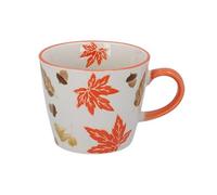 Gisela Graham Autumn Leaves Stoneware Mug