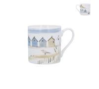 Gisela Graham Beach Huts New Bone China Mug
