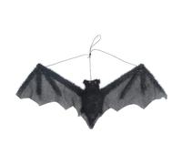 Gisela Graham Black Fabric Flying Bat Halloween Decoration, 20 cm