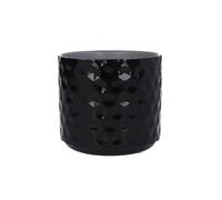 Gisela Graham 2 x Black Gloss Honeycomb Stoneware Pot Cover, Med
