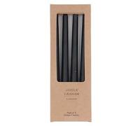 Gisela Graham Black Taper Candles, Box of 4