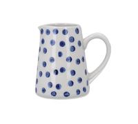 Gisela Graham Blue Spotty Stoneware Jug - Ceramic Water Jug, Milk Jug or Small Vase for Kitchen, Utility Room and Home Décor