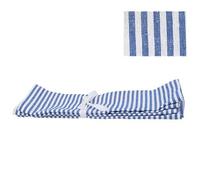 Gisela Graham Blue Striped Cotton Placemats, Rectangular, 33x45cm, Pack of 4