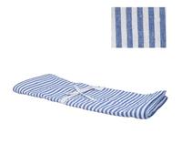 Gisela Graham Blue Striped Fabric Table Runner, 200cm x 40cm, Machine Washable