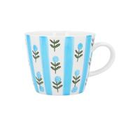 Gisela Graham Blue Striped Floral Mug