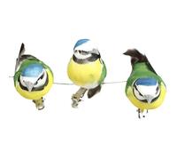 Gisela Graham : Blue Tits on Clips (set of 3)