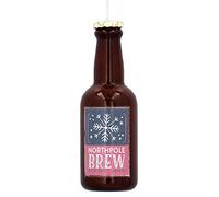 Gisela Graham Bottle of Northpole Brew Beer hanging christmas decoration
