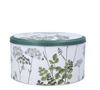 Gisela Graham Cake Storage Tin, Green Spring Hedgerow Pattern, Metal, 23cm