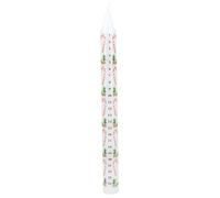 Gisela Graham Candy Cane and Holly Advent Candle 23cm
