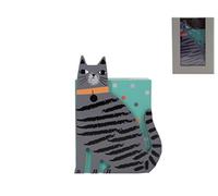 Gisela Graham Cat Design Painted Wooden Money Box