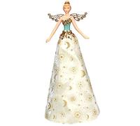 Gisela Graham Celestial Cream & Gold Tree Top Fairy 22 Centimetre