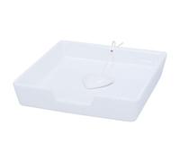 Gisela Graham Ceramic Beaded Heart Napkin Holder, White