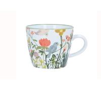 Gisela Graham Ceramic Mug - Birds and Wild Flowers Design