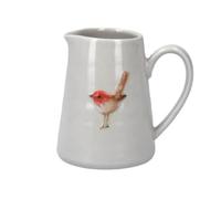 Gisela Graham Ceramic Robin Design Christmas Jug