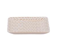 Gisela Graham Ceramic Trinket Dish, Natural Leaf Pattern, Small