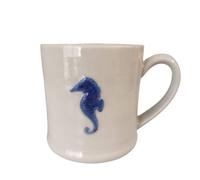 Gisela Graham Charming Seahorse Design Mini Ceramic Mug - Nautical Themed Kitchenware (Small)