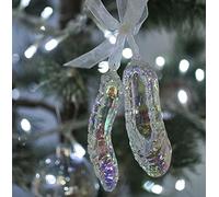 Gisela Graham Christmas Acrylic Ballerina Ballet Shoes Tree Decoration