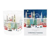 Gisela Graham Christmas Boxed Scented Candle London Christmas Pudding Scented Boxed Candle Pot