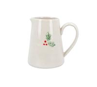 Gisela Graham Christmas Decoration Ceramic Mini Jug with Holly