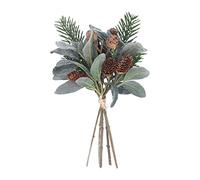 Gisela Graham Christmas Decoration Eucalyptus Fir Cone Posy