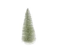 Gisela Graham Christmas Decoration Green Glittered Bristle Tree Medium