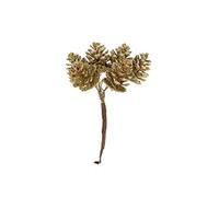 Gisela Graham Christmas Decoration - Pick 14cm - Gold Cones