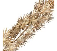 Gisela Graham CHRISTMAS GOLD PALM LEAF GARLAND 180CM