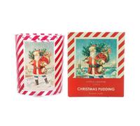 Gisela Graham Christmas Nostalgic Santa Christmas Pudding Scented Candle, 7.5 X 6 Cm
