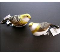 Gisela Graham Christmas Pair of Clip On Partridge Bird Decorations