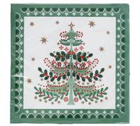 Gisela Graham Christmas Paper Napkins, Various Design, Pack of 20, 16cm