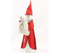 Gisela Graham Christmas Red Felt Gingerbread Christmas Santa Tree Topper