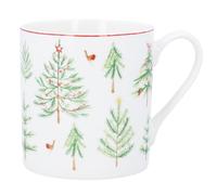 Gisela Graham Christmas Tree Pattern China Mug